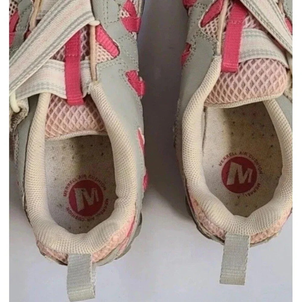 MERRELL Girl Kid Size 2 Pink Grey Waterpro Hiking Shoes